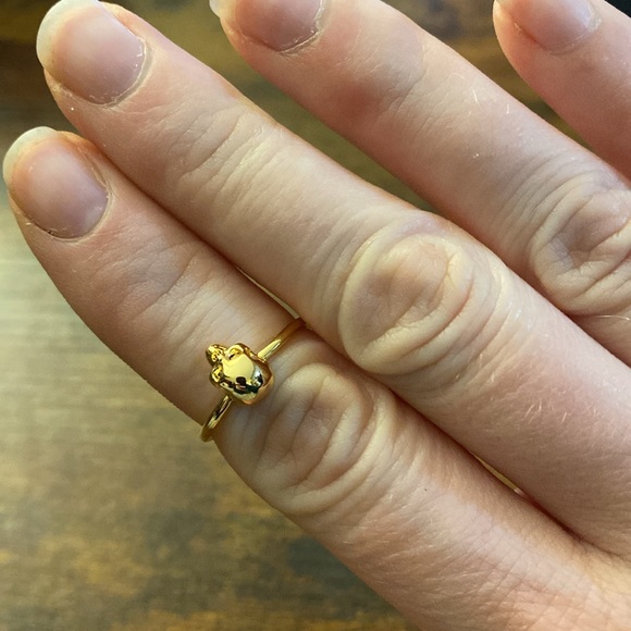 Gold Skull Head Ring - Picture 6 of 6